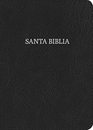 NVI Biblia Letra Gigante negro piel fabricada
