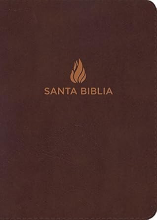 NVI Biblia Compacta Letra Grande marron piel fabricada