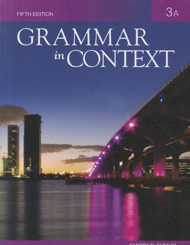 Book 3A For Grammar In Context