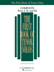 The First Book of Solos Complete Parts I II and III | Tenor