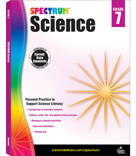 Spectrum 7th Grade Science Workbook Ages 12 to 13 Grade 7