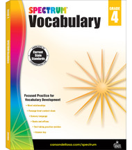 Spectrum Grade 4 Vocabulary Workbook Language Arts Book