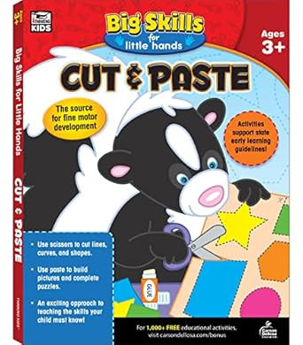 Carson Dellosa Big Skills for Little Hands Cut and Paste Toddler