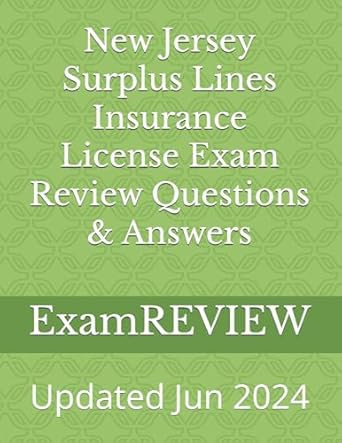 New Jersey Surplus Lines Insurance License Exam Review