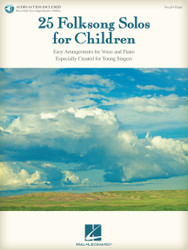 25 Folksong Solos for Children Vocal/Piano Songbook | Sheet