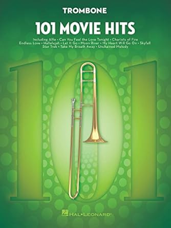 101 Movie Hits Trombone Sheet Music Songbook Instrumental