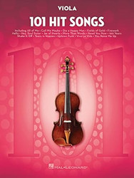 101 Hit Songs for Viola Sheet Music Songbook Solo