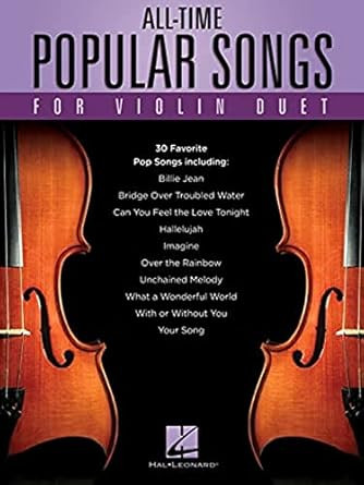 All-Time Popular Songs for Violin Duet | Violin Sheet Music