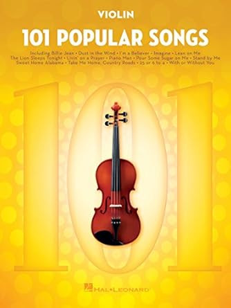 101 Popular Songs Sheet Music for Violin | Solo Violin Songbook