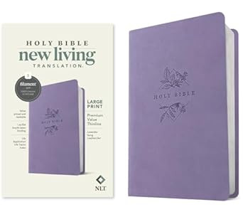 NLT Large Print Premium Value Thinline Bible Filament Enabled