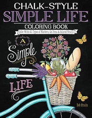 Chalk-Style Simple Life Coloring Book