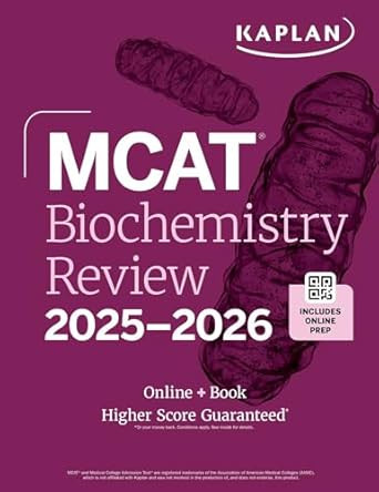 MCAT Biochemistry Review 2025-2026: Online + Book
