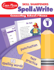 Evan-Moor Skill Sharpeners Spell and Write Workbook Grade 1