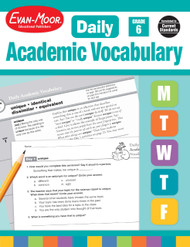 Evan-Moor Daily Academic Vocabulary Grade 6 Teachers Edition