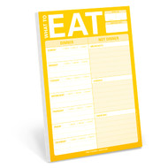 Knock Knock What to Eat Pad Meal Planning Pad 6 x 9-inches