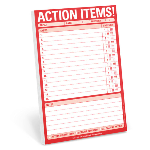 Knock Knock Action Items! Knock Knock Pad