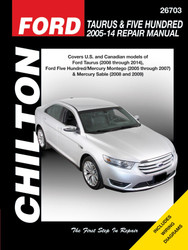 Ford Taurus & Five Hundred 2005-14 Repair Manual
