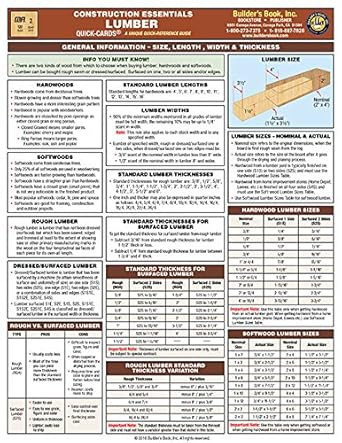Construction Essentials Lumber Quick-Card 2015