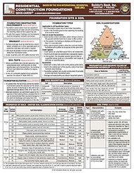 Residential Construction Foundation Quick-Card 2018 IRC