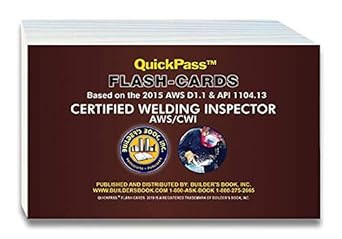 Welding Inspector Certification AWS/CWI QuickPassTM Flash-Cards