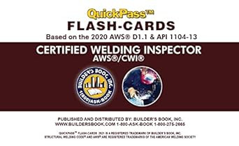 2020 Certified Welding Inspector AWS/CWI QuickPass Flash-Cards