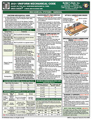 2021 Uniform Mechanical Code Quick-Card