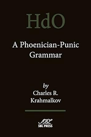 A Phoenician-Punic Grammar