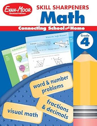 Evan-Moor Skill Sharpeners Math Workbook Grade 4