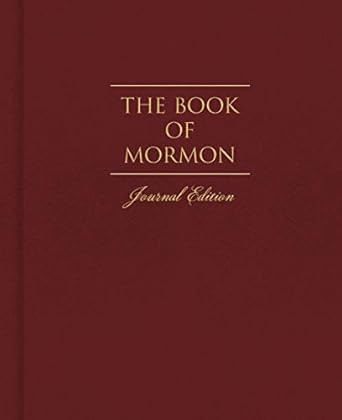 The Book of Mormon Journal Edition Dark Red - No Index