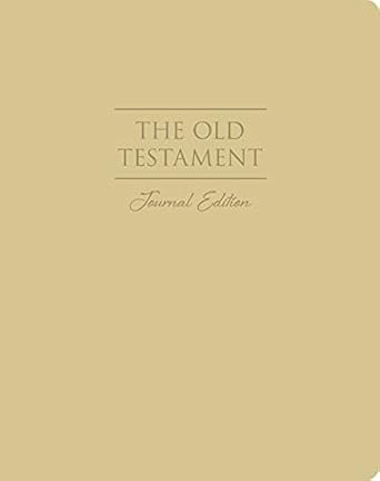 The Old Testament Journal Edition