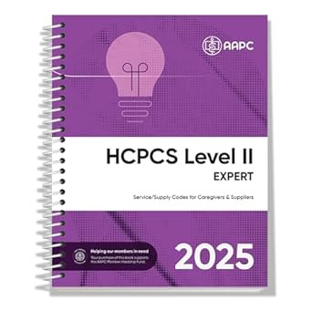 HCPCS Level II Expert 2025- HCPCS Code Book