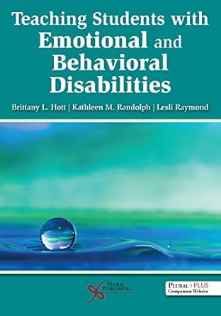 Teaching Students with Emotional and Behavioral Disabilities