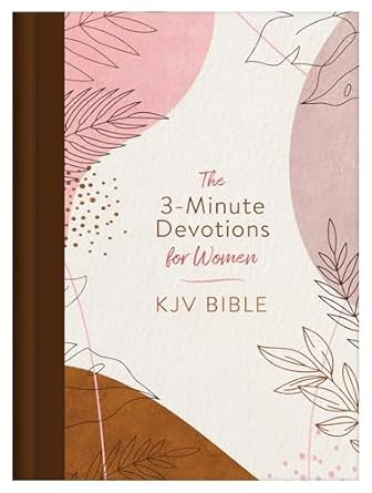 3-Minute Devotions for Women KJV Bible [Rose & Copper Florets]