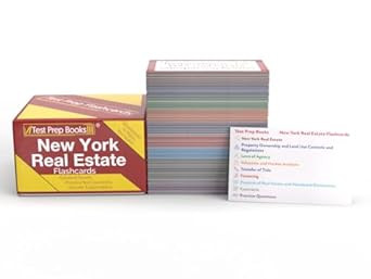 New York Real Estate Exam Prep Study Cards 2025-2026