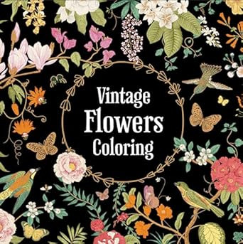 Vintage Flowers Coloring