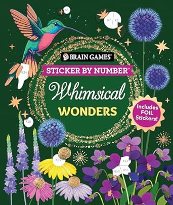 Sticker by Number: Whimsical Wonders