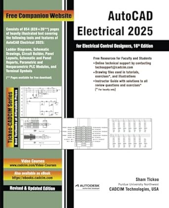 AutoCAD Electrical 2025 for Electrical Control Designers 16th