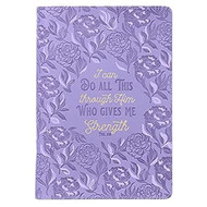 Classic Faux Leather Journal I Can Do All This Philippians 4