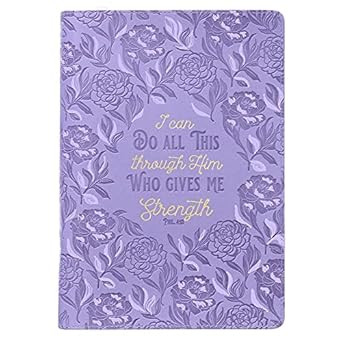 Classic Faux Leather Journal I Can Do All This Philippians 4