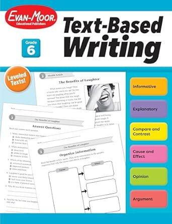 Evan-Moor's Text-Based Writing Grade 6 Homeschooling and