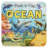 Peek-a-Flap Ocean Children's Lift-a-Flap Board Book for