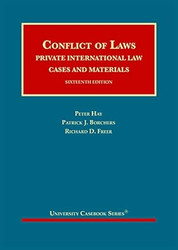 Conflict of Laws Private International Law Cases and Materials