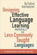 Designing Effective Language Learning Materials for Less