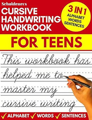 Cursive handwriting workbook for teens cursive writing