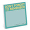 Knock Knock Don't Forget to Remember Sticky Note Pad