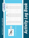 Activity Log Book: dans 11" x 8.5"