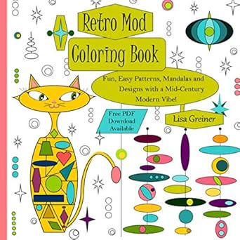 Retro Mod Coloring Book