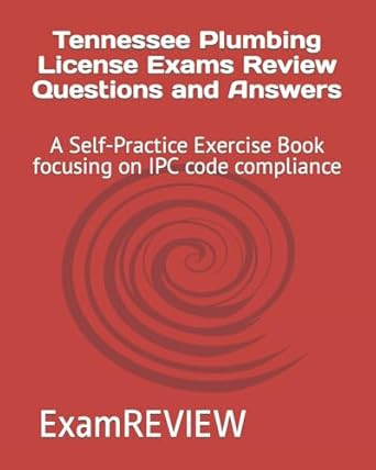Tennessee Plumbing License Exams Review Questions and Answers