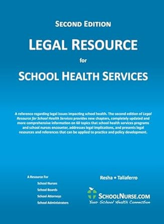 LEGAL RESOURCE for SCHOOL HEALTH SERVICES - Second Edition -