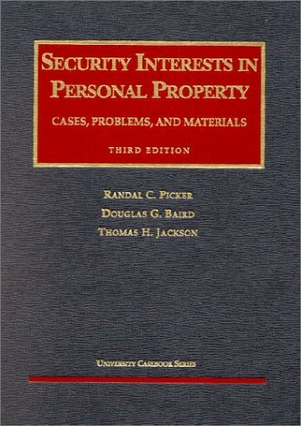 Security Interests In Personal Property